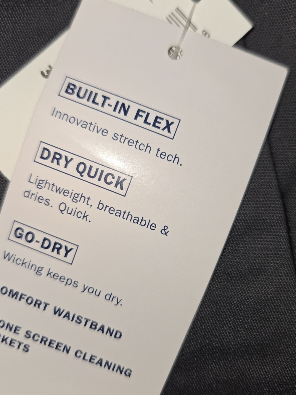 Old Navy NEW Ultimate Tech Slim Built-In Flex Chino Pants - Panther Gray 38x30 - Picture 8 of 12